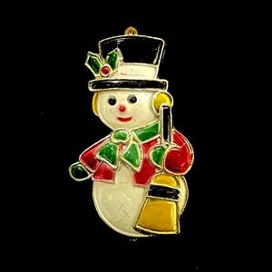 Vintage 1950’s Snowman Christmas Pin
